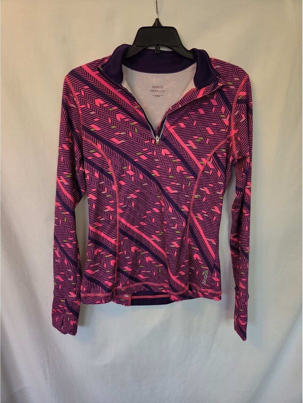 Reebok Women's Long Sleeve Athletic Half-Zip Top Size Small